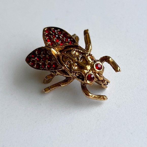 𝒱𝒾𝓃𝓉𝒶ℊℯ 𝒢ℴ𝓁𝒹 𝒯ℴ𝓃ℯ ℛ𝓊𝒷𝓎 ℛℯ𝒹 ℛ𝒽𝒾𝓃ℯ𝓈𝓉ℴ𝓃ℯ ℱ𝓁𝓎 ℬ𝓇ℴℴ𝒸𝒽 - Picture 4 of 6